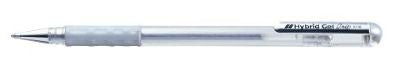 Pentel K118M Hybrid Gel Grip Roller Pen Silver - theartshop.com.au