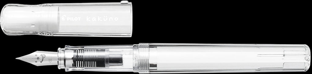 Pilot Kakuno Fountain Pen Medium Clear - theartshop.com.au