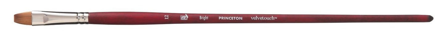 Princeton Velvetouch Synthetic Long Handle Bright Size 12 - theartshop.com.au