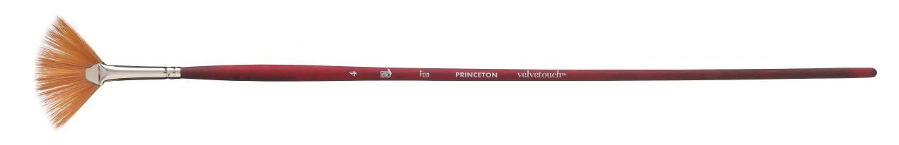 Princeton Velvetouch Synthetic Long Handle Fan Size 4 - theartshop.com.au