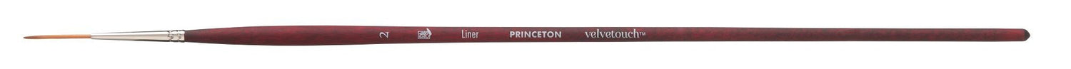 Princeton Velvetouch Synthetic Long Handle Liner Size 2 - theartshop.com.au