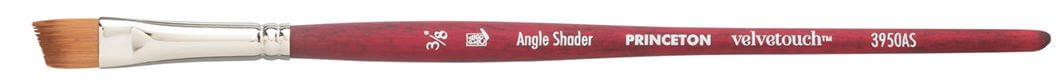 Princeton Velvetouch Synthetic Short Handle Angle Shader Size 3/8 - theartshop.com.au