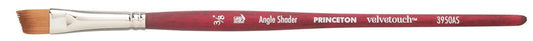 Princeton Velvetouch Synthetic Short Handle Angle Shader Size 3/8 - theartshop.com.au