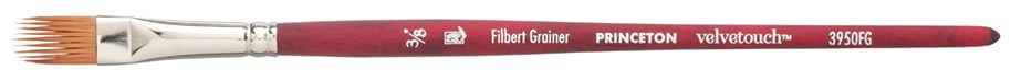 Princeton Velvetouch Synthetic Short Handle Filbert Grainer Size 3/8 - theartshop.com.au