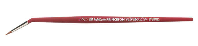 Princeton Velvetouch Synthetic Short Handle Mini Tight Spotter Size 3/0 - theartshop.com.au