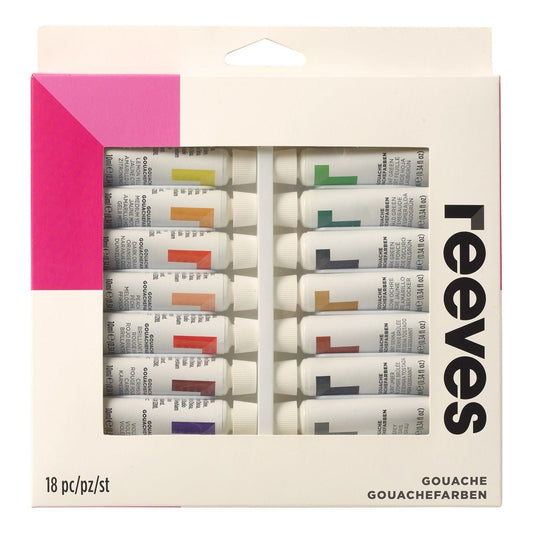 Reeves Gouache Set 18 x 10ml - theartshop.com.au