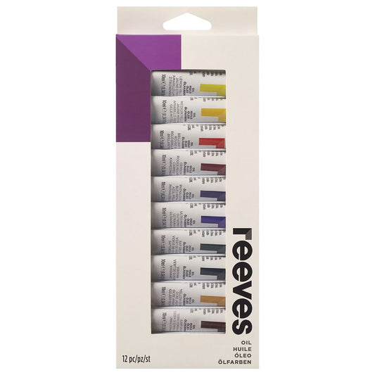 Reeves Oil Colour Set 12 x 10ml - theartshop.com.au