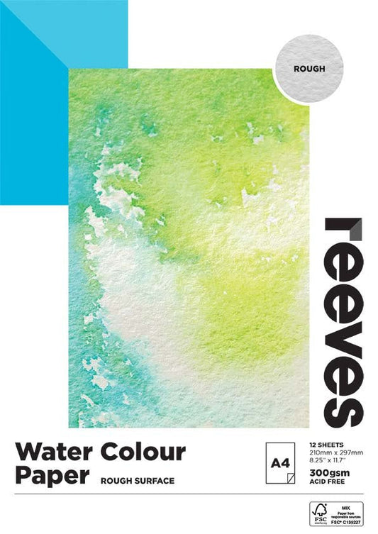 Reeves Watercolour Pad 300gsm Rough A4 - theartshop.com.au