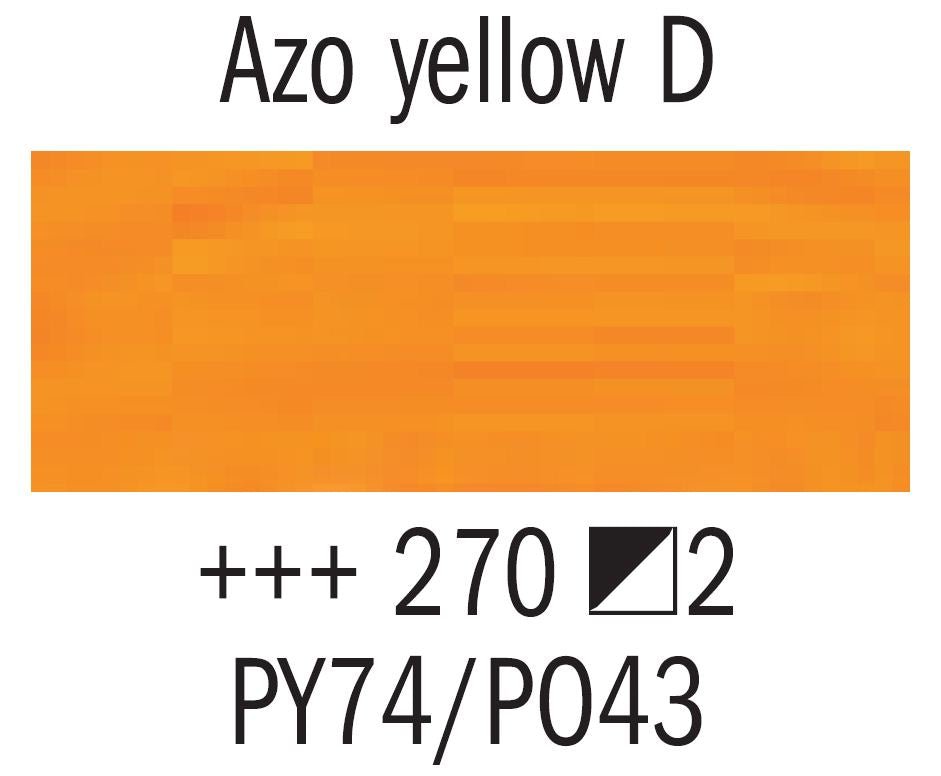 Rembrandt Acrylic 40ml 270 Azo Yellow Deep - theartshop.com.au
