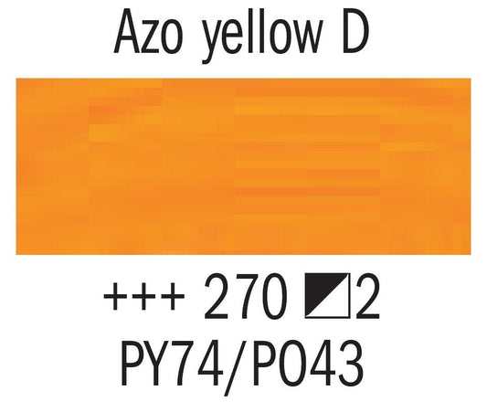 Rembrandt Acrylic 40ml 270 Azo Yellow Deep - theartshop.com.au