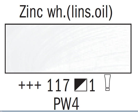 Rembrandt Oil 40ml 117 Zinc White (Linseed Oil) - theartshop.com.au