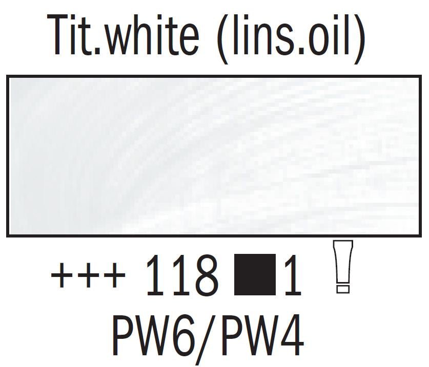 Rembrandt Oil 40ml 118 Titanium White (Linseed Oil) - theartshop.com.au