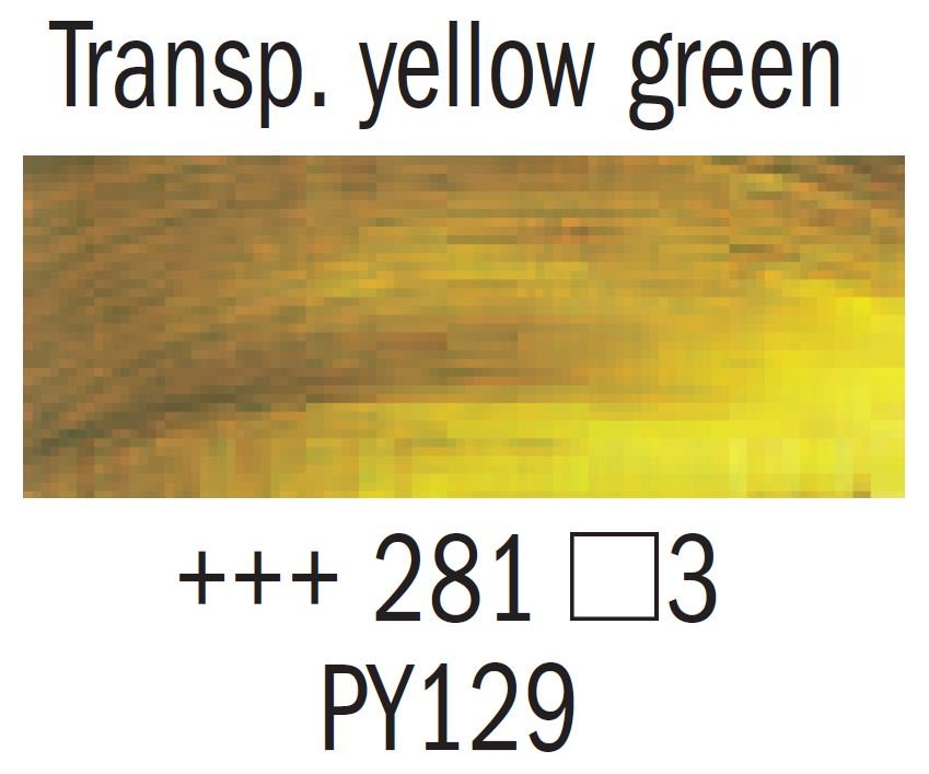 Rembrandt Oil 40ml 281 Transparent Yellow Green - theartshop.com.au