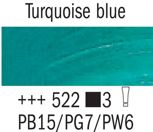 Rembrandt Oil 40ml 522 Turquoise Blue - theartshop.com.au