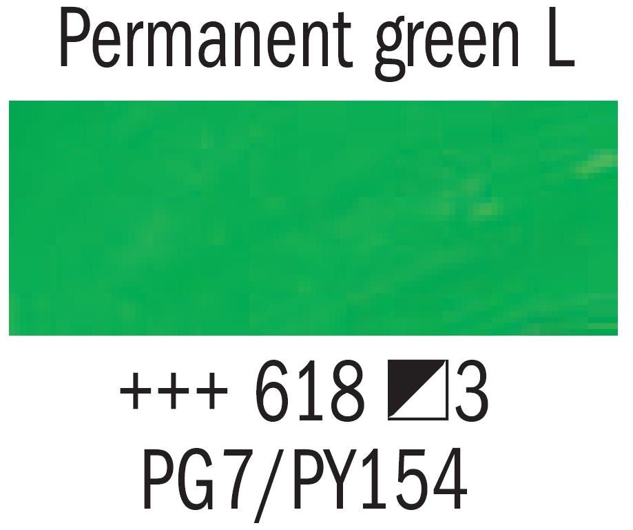 Rembrandt Oil 40ml 618 Permanent Green Light - theartshop.com.au