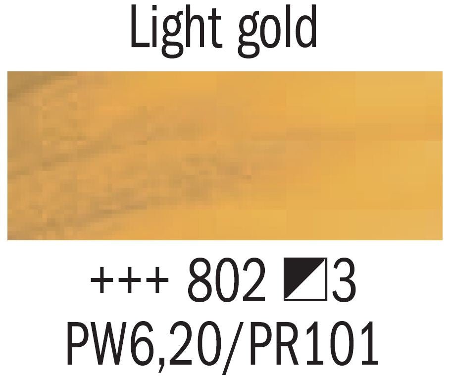 Rembrandt Oil 40ml 802 Light Gold - theartshop.com.au
