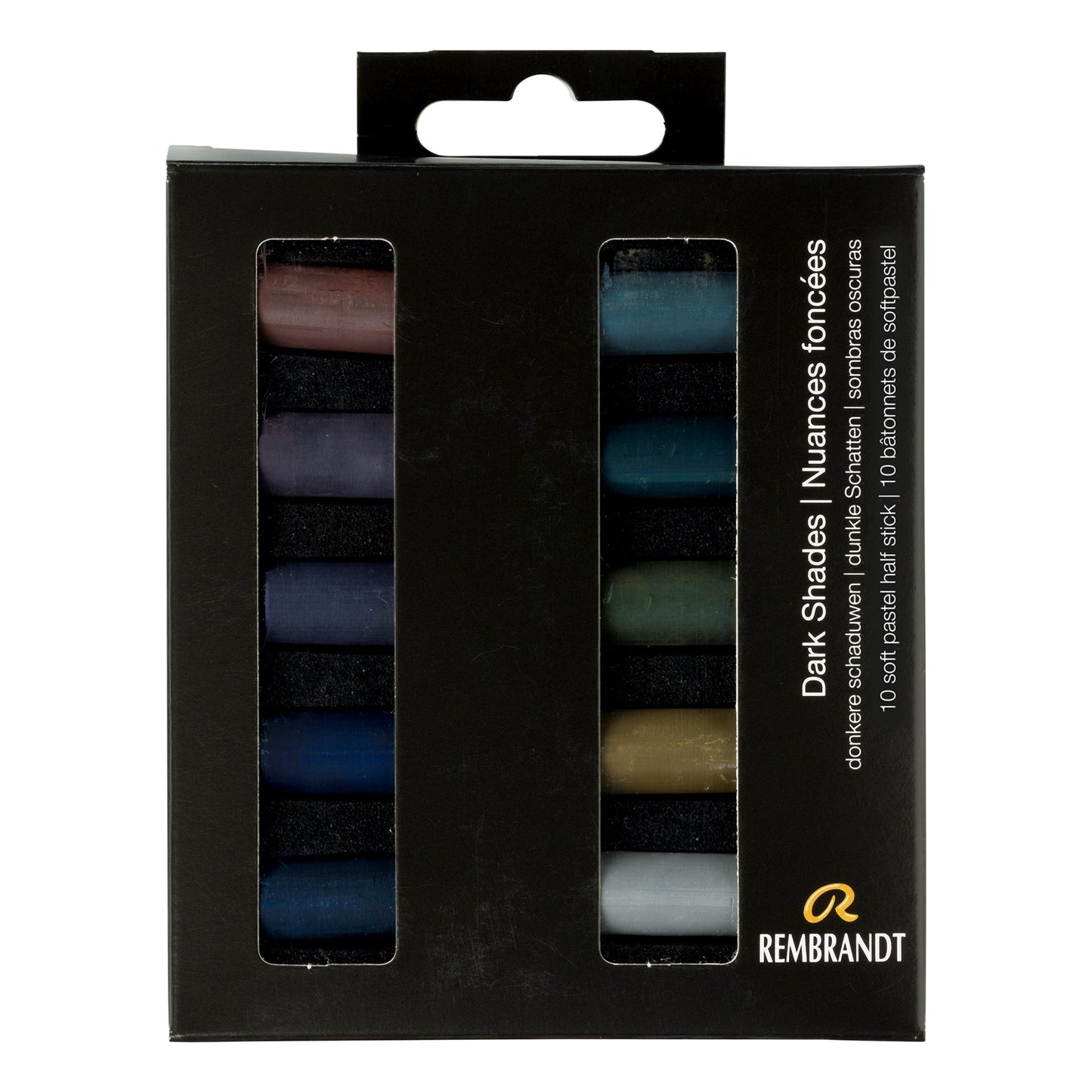 Rembrandt Soft Pastel Mini Set 10 Dark Shades - theartshop.com.au