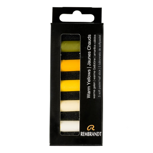 Rembrandt Soft Pastel Mini Set 5 Warm Yellows - theartshop.com.au