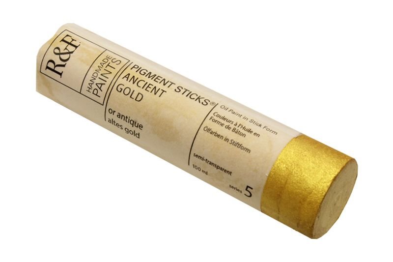 R&F Pigment Stick 100ml Ancient Gold - theartshop.com.au