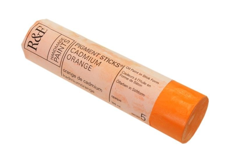 R&F Pigment Stick 100ml Cadmium Orange - theartshop.com.au