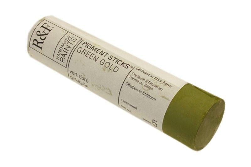 R&F Pigment Stick 100ml Green Gold - theartshop.com.au