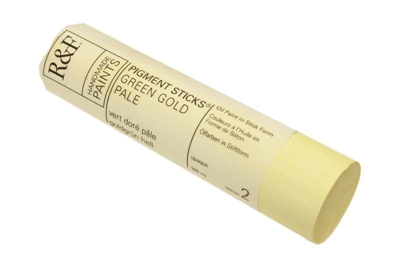 R&F Pigment Stick 100ml Green Gold Pale - theartshop.com.au