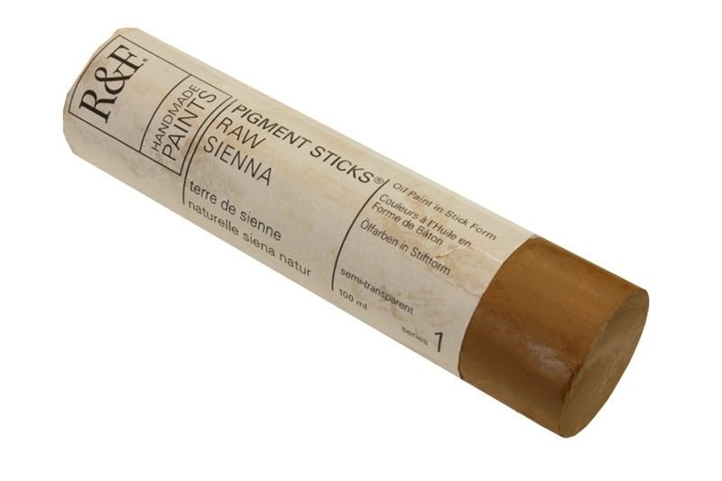 R&F Pigment Stick 100ml Raw Sienna - theartshop.com.au