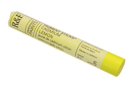 R&F Pigment Stick 38ml Cadmium Lemon - theartshop.com.au