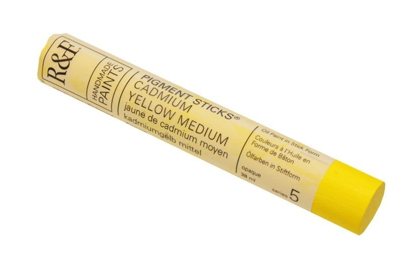 R&F Pigment Stick 38ml Cadmium Yellow Medium - theartshop.com.au