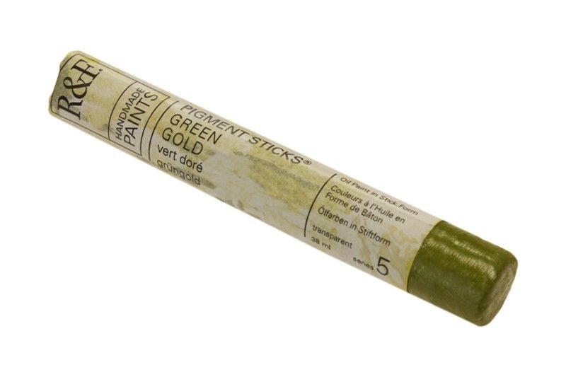 R&F Pigment Stick 38ml Green Gold - theartshop.com.au