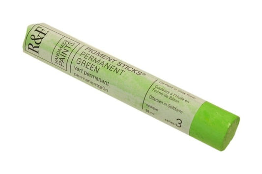 R&F Pigment Stick 38ml Permanent Green - theartshop.com.au