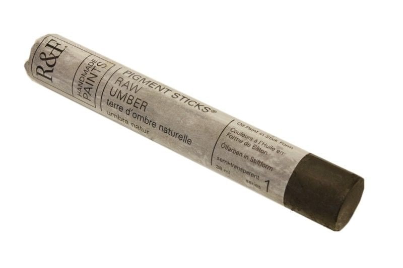 R&F Pigment Stick 38ml Raw Umber - theartshop.com.au