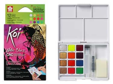 Sakura Koi Watercolour Field Box Set 12 Creative Colours - theartshop.com.au