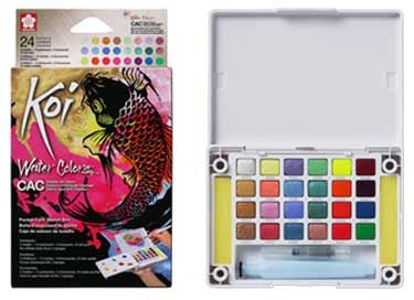 Sakura Koi Watercolour Field Box Set 24 Creative Colours - theartshop.com.au