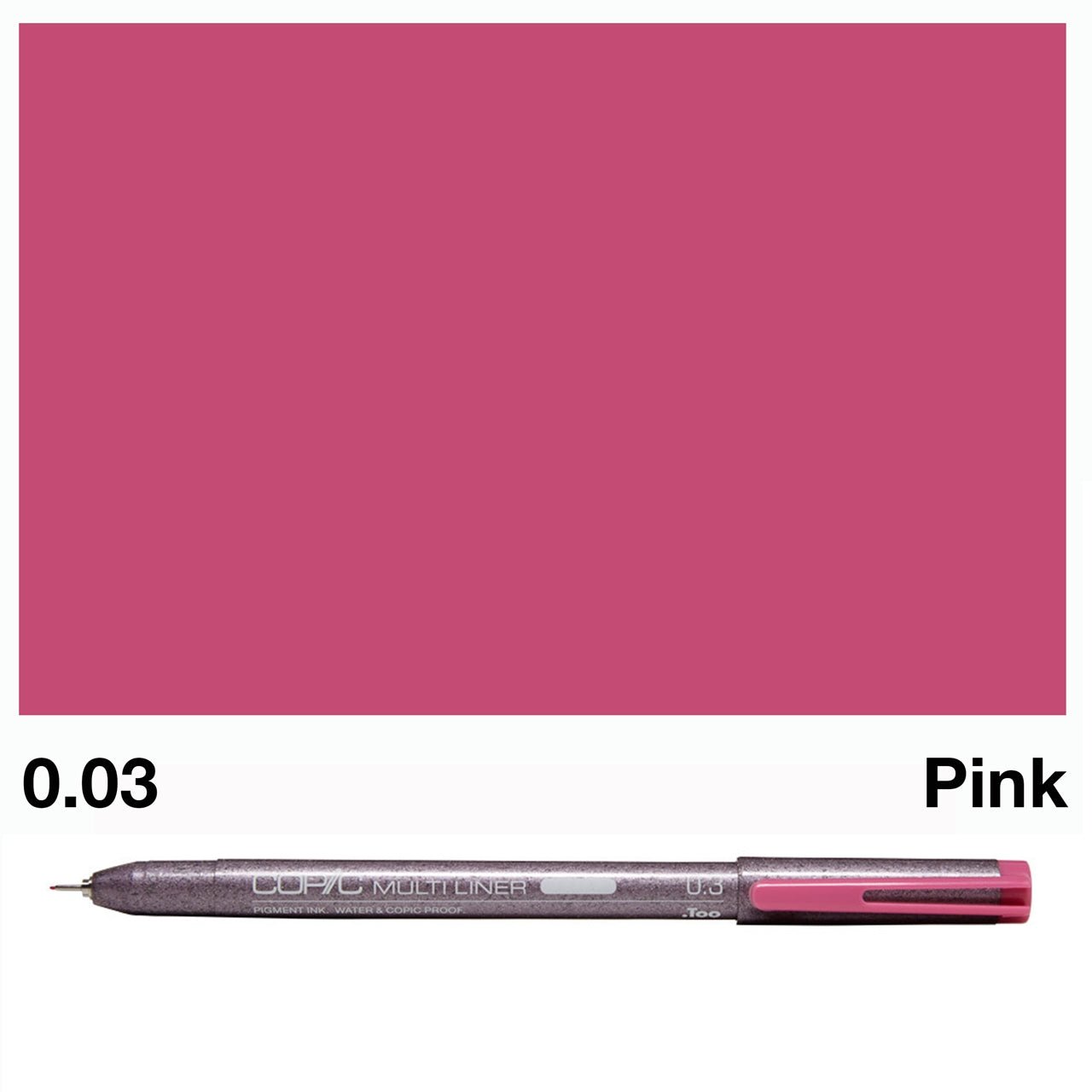 Sakura Pink Copic Multi Liners 0.03mm - theartshop.com.au