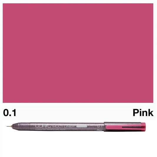 Sakura Pink Copic Multi Liners 0.1mm - theartshop.com.au