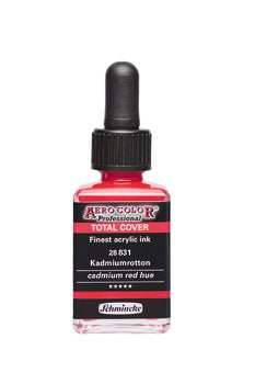 Schmincke Aerocolor Ink 28ml 831 Total Cover Cadmium Red Hue - theartshop.com.au