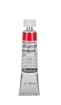 Schmincke Calligraphy Gouache 20ml 320 Vermilion Red - theartshop.com.au