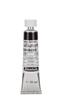 Schmincke Calligraphy Gouache 20ml 761 Jet Black - theartshop.com.au