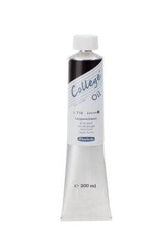 Schmincke College Oil 200ml 710 Lamp Black - theartshop.com.au