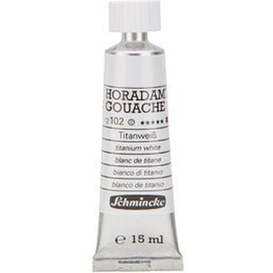 Schmincke Horadam Gouache 15ml 102 Titanium White - theartshop.com.au