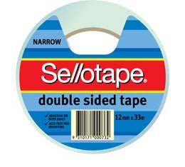 Sellotape Double Sided Tape 12mm x 33m - theartshop.com.au