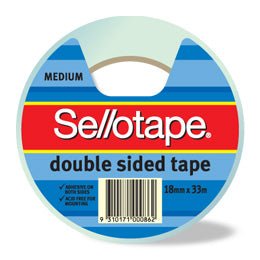 Sellotape Double Sided Tape 18mm x 33m - theartshop.com.au