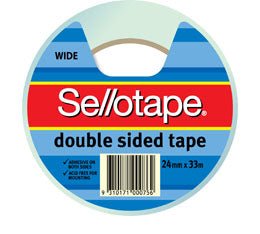 Sellotape Double Sided Tape 24mm x 33m - theartshop.com.au