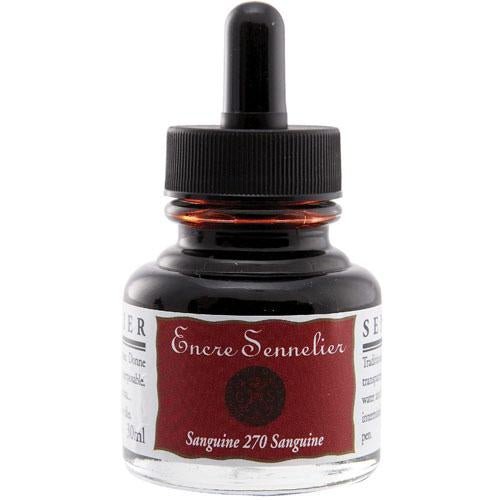 Sennelier Encre Drawing Ink 30ml 270 Sanguine - theartshop.com.au