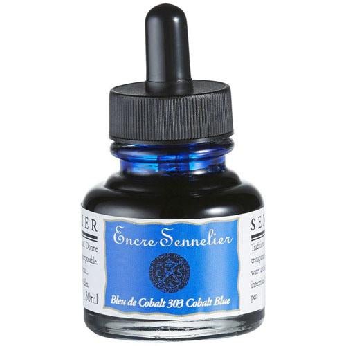 Sennelier Encre Drawing Ink 30ml 303 Cobalt Blue - theartshop.com.au