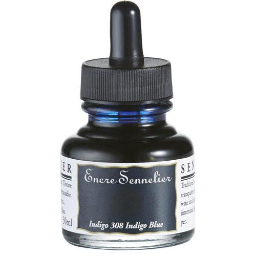 Sennelier Encre Drawing Ink 30ml 308 Indigo - theartshop.com.au