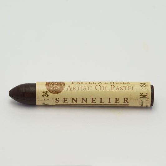 Sennelier Standard Oil Pastel 34 Burnt Umber - theartshop.com.au