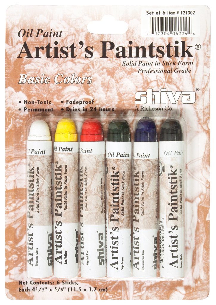 Shiva Artists Oil Paintstik Set 6 Basic – theartshop.com.au