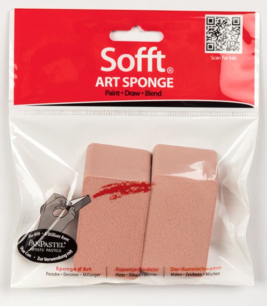 Sofft Art Sponge Angle Slice Flat Pkt 2 - theartshop.com.au